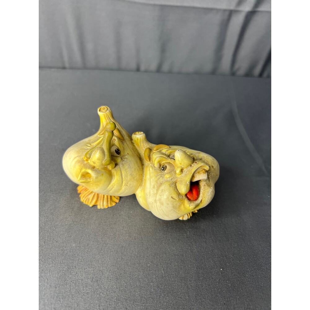 Vintage Giggling Groceries Goofy Garlic Figurine